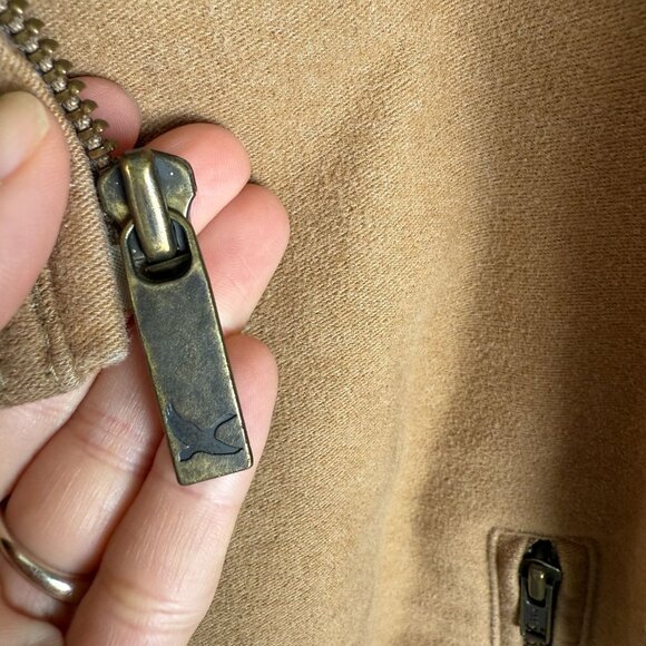 Eddie Bauer Jacket Mens Medium Weight Tan Size Large Tall Holiday 06' - Picture 10 of 10